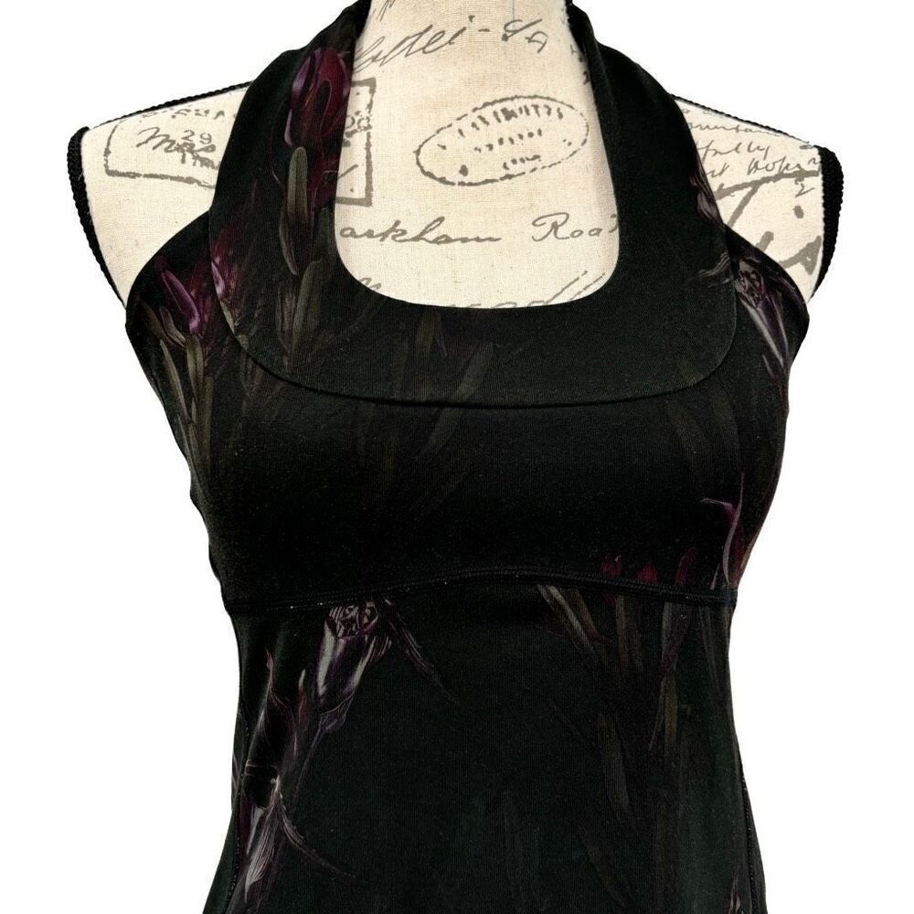 Lululemon Scoop Neck Tank Midnight Iris Multi /‎ Black See Measurements - Picture 5 of 11